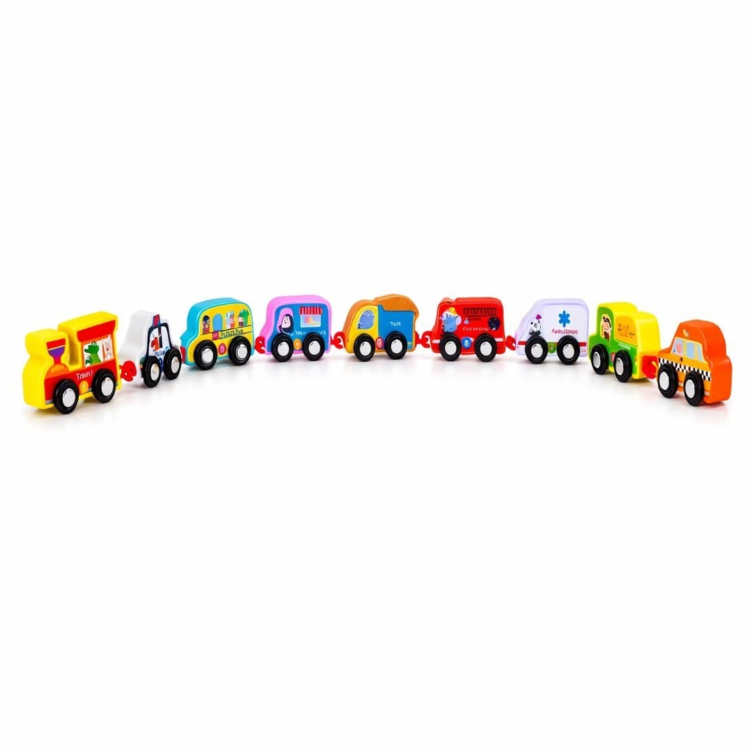 Traffic Digital Train – Mini Vehicle Set with Numbers for Kids thumbnail 5