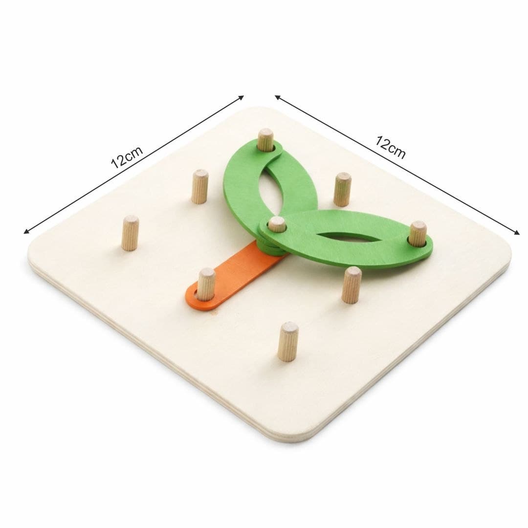 Multifunctional Montessori Pillar Flower Puzzle – Wooden Rotating Shape Toy thumbnail 4