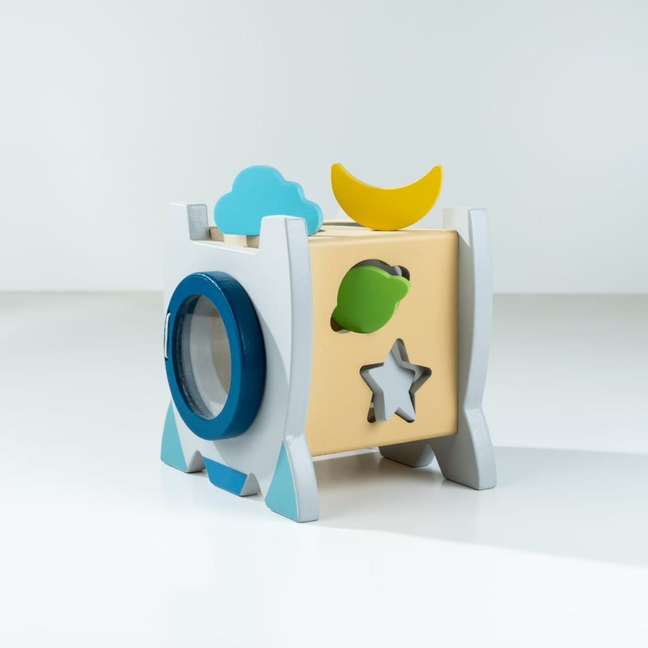 Rocket Wooden Abacus Activity Cube thumbnail 3