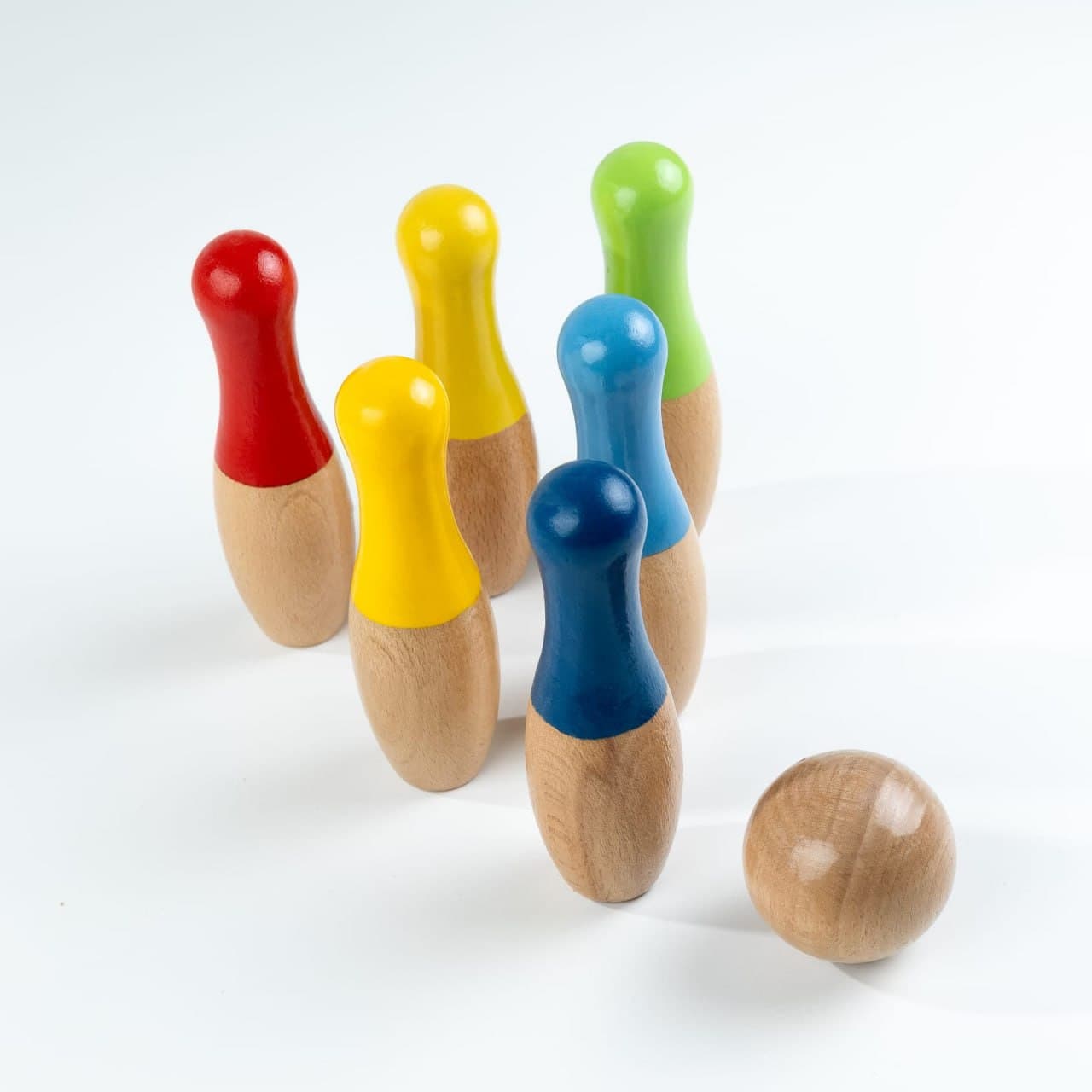 Wooden Bowling Game Set for Kids thumbnail 5