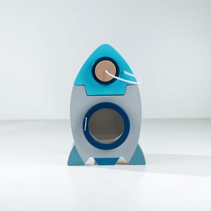 Rocket Wooden Abacus Activity Cube thumbnail 2