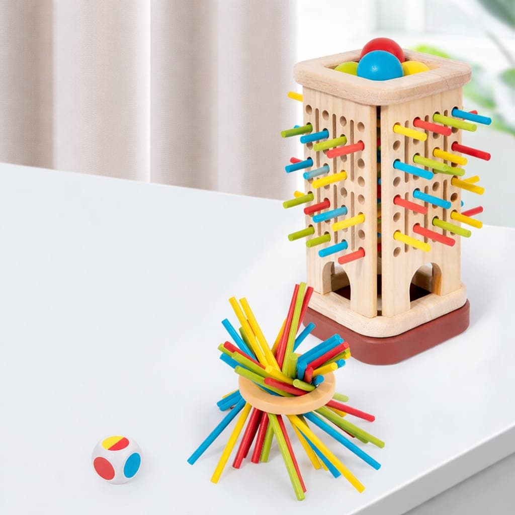 Wooden Stick Drawing Game – Educational Sketch & Pattern Toy for Kids - Image 1